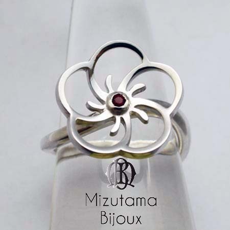 Bague  'MON' Ume Rubis Taille 54