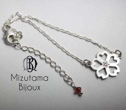 Bracelet 'MON' Sakura Mini Saphir